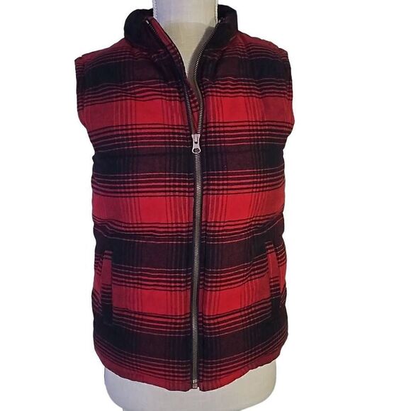 Gymboree Winter plaid Vest Coat, Jacket. - Picture 1 of 7